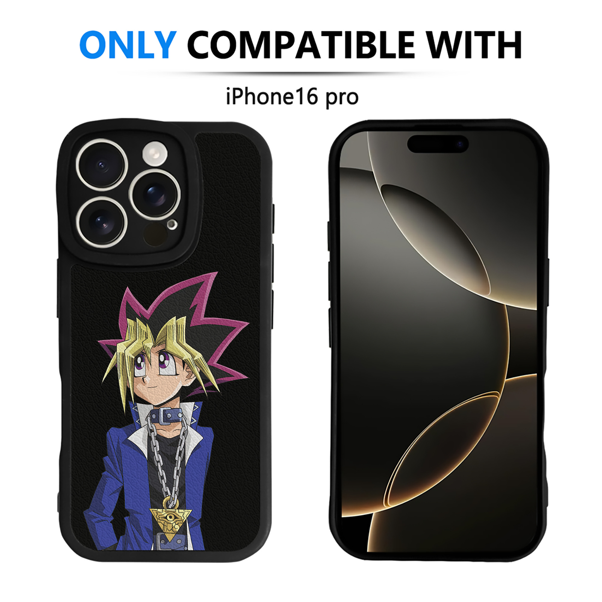 遊☆戯☆王 Yu-Gi-Oh! 【iPhone 16シリーズ対応】シリコンスマホケース（レザー調） 材質：シリコン